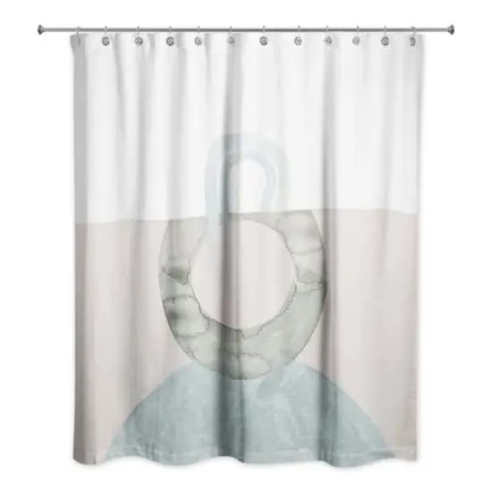 Chic Urban Abstract IV 71" x 74" Shower Curtain {1}