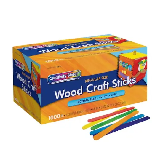 Creativity Street&reg; Bright Hues Regular Craft Sticks, 2 Packs of 1,000 {3}
