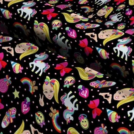 Nickelodeon JoJo Siwa Emoji Cotton Fabric {4}