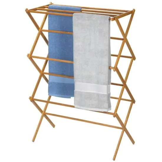 Household Essentials Drying Rack (Bamboo, 29") {8}