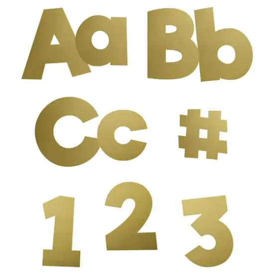 Carson Dellosa Education&reg; Sparkle + Shine Gold Foil EZ Letters, 2 Packs of 219 {3}
