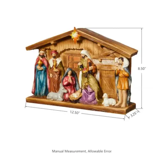 Glitzhome&reg; 9" Nativity D&eacute;cor {8}