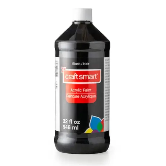 32oz. Acrylic Paint by Craft Smart&reg; Black {1}