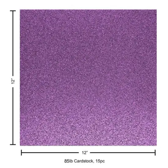 PA Paper™ Accents Glitter 12" x 12" Cardstock, 15 Sheets Sweet Pea {5}