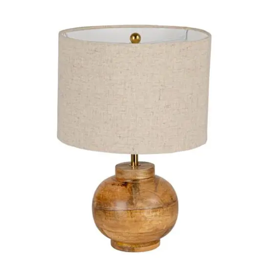 Hello Honey® 14.5" Natural Mango Wood Elegance Table Lamp, 2ct. {1}