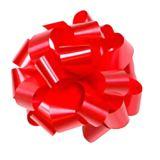 JAM Paper 1.25" Splendorette Red Pre-Notched Bows, 100ct. {1}