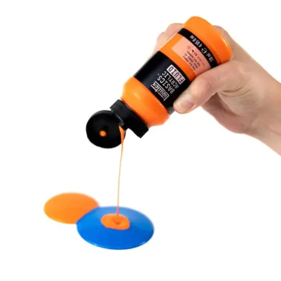 Liquitex&reg; BASICS&reg; Acrylic Fluid, 4oz. Vivid Red Orange {4}