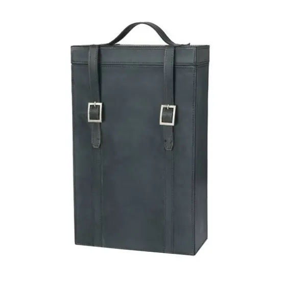 Blue Modern Wine Holder, 9" x 5" x 16" {1}