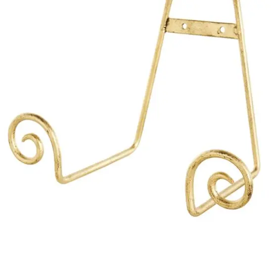 Gold Metal Scroll Hanging Wall Rack Display Easel Set {8}