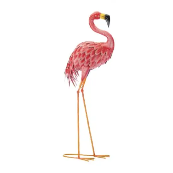 34.5" Bright Standing Flamingo {1}