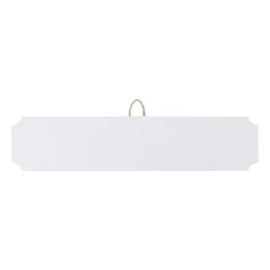 18" Whitewashed Wood Rectangle Plaque by Make Market&reg; {1}