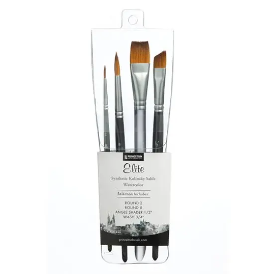 Princeton&trade; Elite Synthetic Kolinsky Sable 4 Piece Brush Set {1}