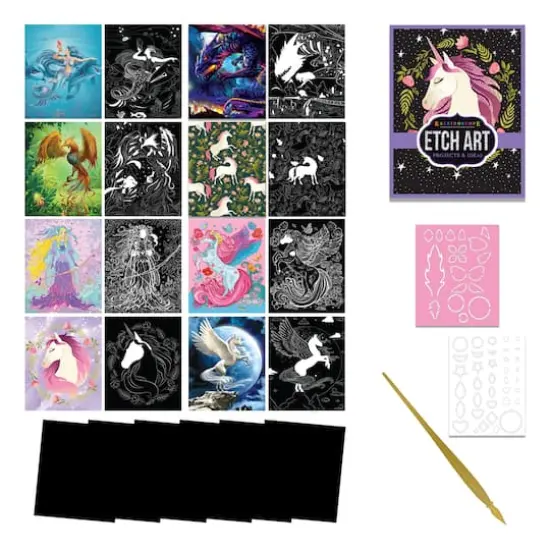 Hinkler Mythical Creatures Kaleidoscope Ultimate Etch Art Kit {4}