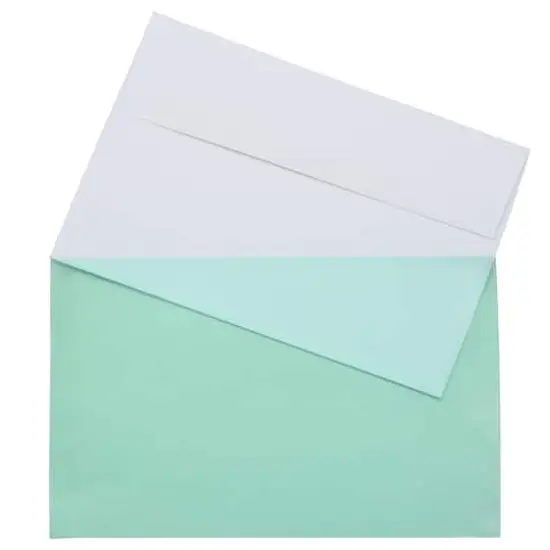 JAM Paper 5.43" X 8.62" Self Adhesive Closure Cello Sleeves, 100ct. Green {6}