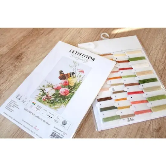 Letistitch Butterflies In The Field Counted Cross Stitch Kit {3}