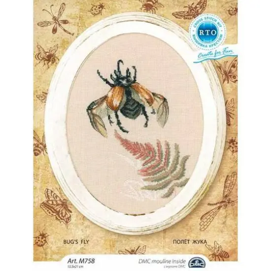 RTO Bugs Fly Counted Cross Stitch Kit {3}