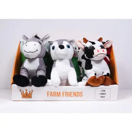 Royal Pet Toys Farm Friends Plush Squeaker Dog Toy Set {6}