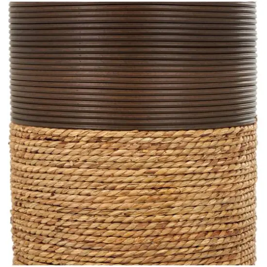 40" Dark Brown Seagrass Handmade Vase {3}