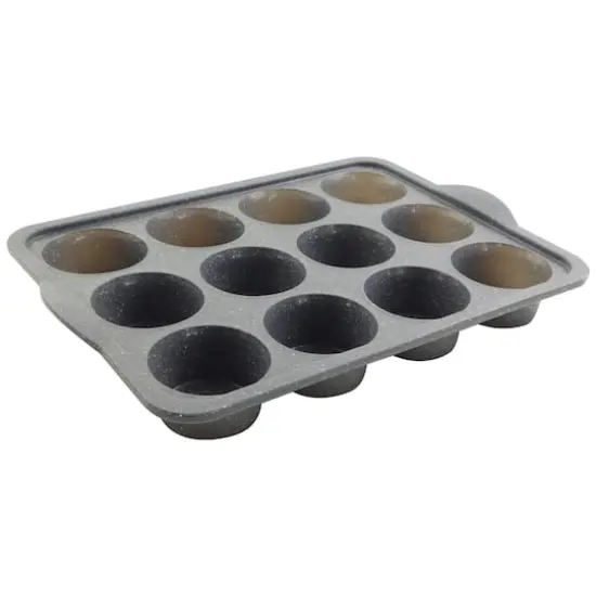 12-Cavity Metal-Reinforced Silicone Muffin Pan by Celebrate It&reg; {3}