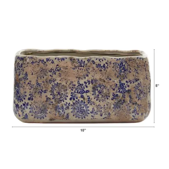 5" Tuscan Ceramic Rectangle Planter {3}