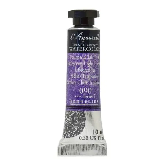 Sennelier French Artists' Watercolor, 10mL 090 Iridescent Light Purple {1}