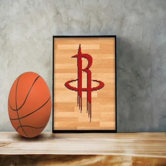 Camelot&reg; Dots Intermediate NBA Houston Rockets Diamond Painting Kit {5}