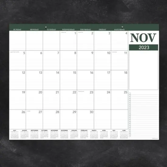 TF Publishing 2023 - 2024 Professional Large Desk Pad Monthly Blotter Calendar {5}