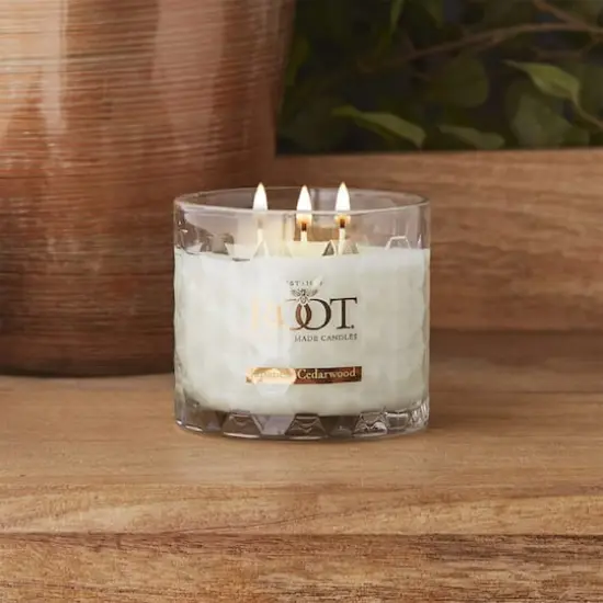 Root Candles Signature 3-Wick Honeycomb Beeswax Blend Jar Candle Japanese Cedarwood {6}