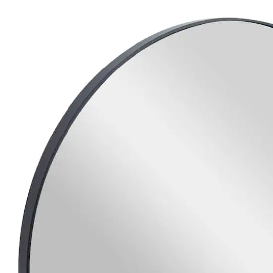 Black Contemporary Wall Mirror, 30" x 1" x 30" {4}
