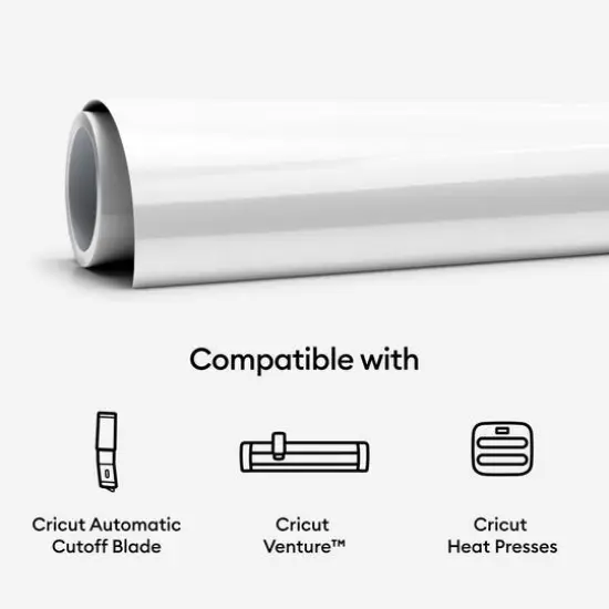 Cricut&reg; Smart Iron-On&trade; Roll, 25" x 12ft. White {9}
