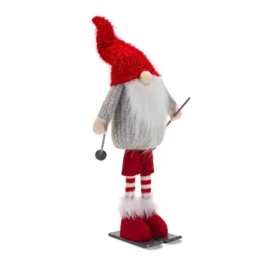 14.25" Skiing Gnome Figurine Set {3}