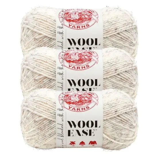 3 Pack Lion Brand&reg; Wool Ease&reg; Yarn Wheat {1}