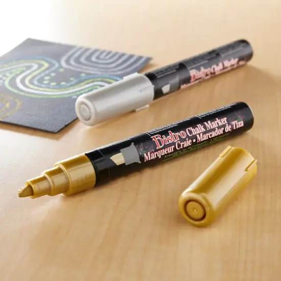 Marvy&reg; Uchida Bistro Chisel Tip Metallic Chalk Markers {3}
