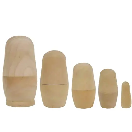 Unfinished Wood Nesting Doll Set by Make Market&reg; {1}