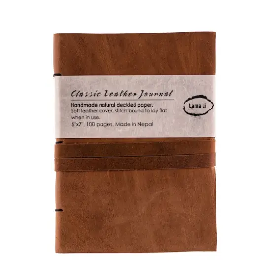 Lama Li Leather Journal, 5" x 7" {3}