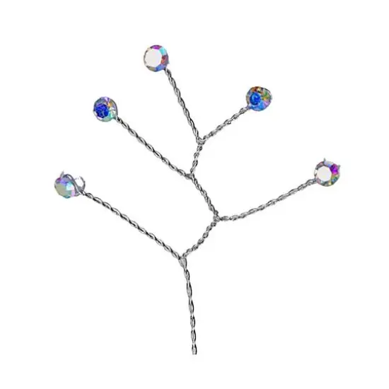 JAM Paper Rinestone Quintet, 12ct. Silver {1}