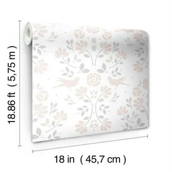 RoomMates Rose Lindo Woodland Peel & Stick Wallpaper Pink {8}