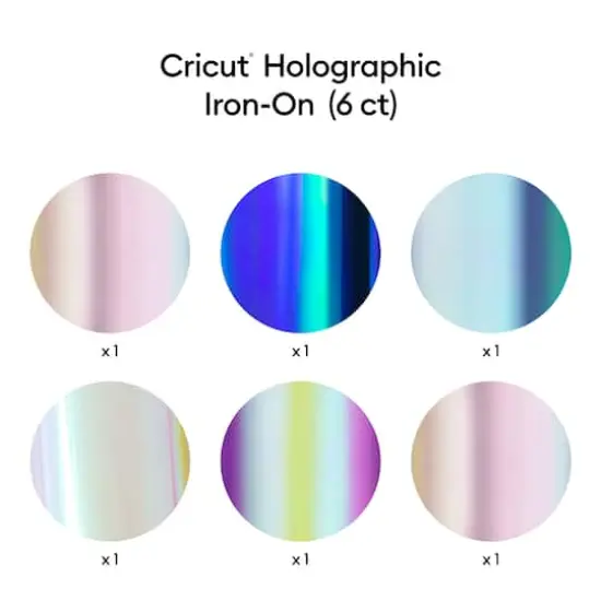 Cricut&reg; Holographic Iron-On Sampler, Ultimate {3}