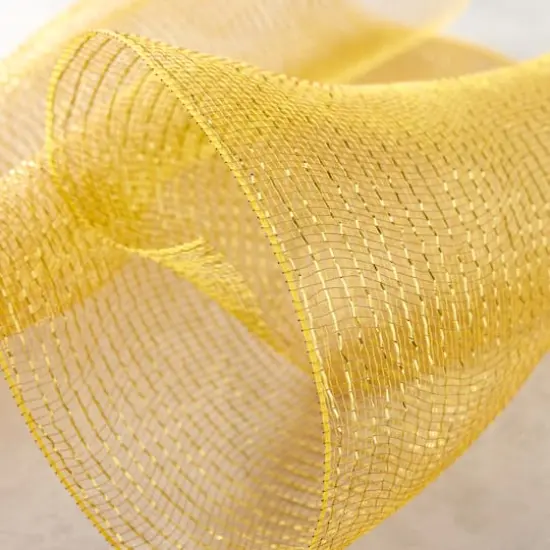21" x 30ft. Mesh Ribbon by Celebrate It&reg; Occasions&trade; Gold {3}