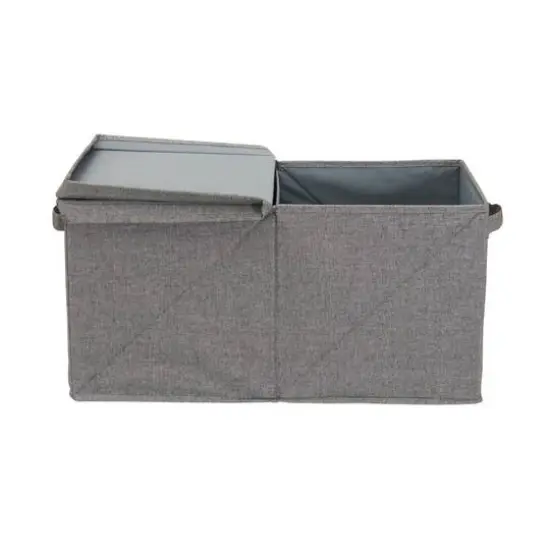 Household Essentials Fabric Storage Bin with Lid (Jumbo) {13}