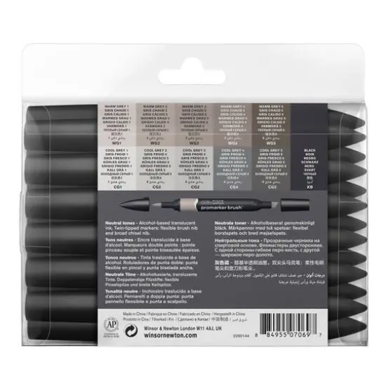 Winsor & Newton&reg; 13 Neutral Promarker Brush&trade; Set {3}