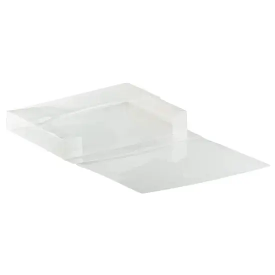 JAM Paper Clear Grid Letter Booklet Plastic Portfolio with Tuck Flap Closure 9.5" x 12.375" {5}