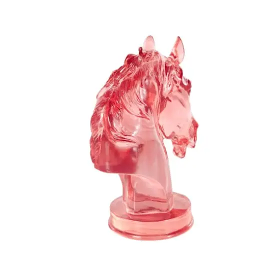 13" Horse Decorative Sculpture Pink {7}