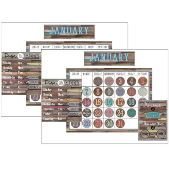 Teacher Created Resources Home Sweet Classroom Calendar Set, 2ct. {1}