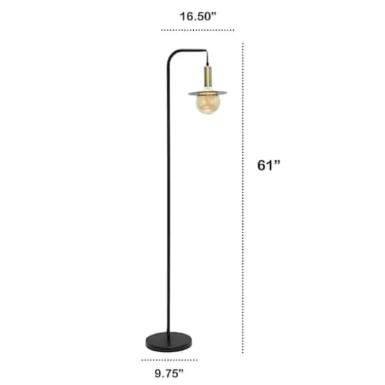 Lalia Home 5ft. Black Oslo Floor Lamp {4}