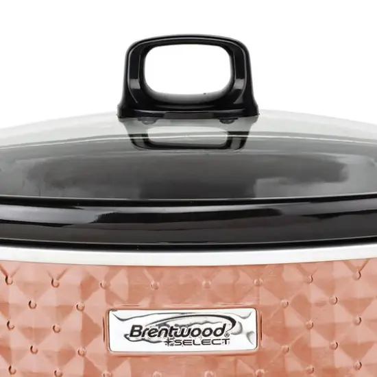 Brentwood Copper 7qt. Quilted-Pattern Slow Cooker {5}