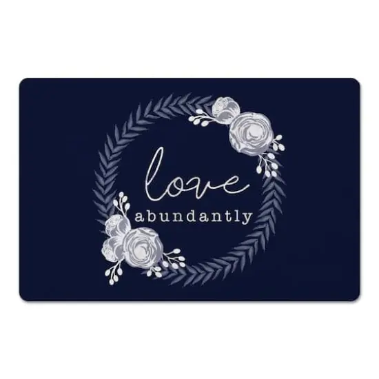 Love Abundtantly Wreath 18" x 27" Floor Mat {1}