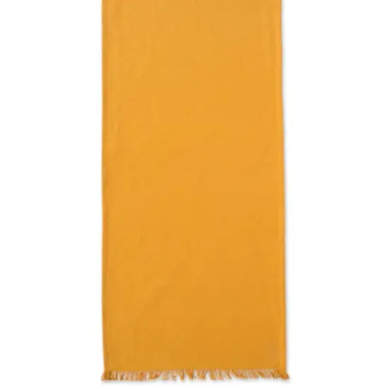 DII&reg; 72" Solid Heavyweight Fringed Table Runner Pumpkin Spice {6}