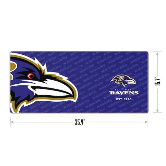 Logo Series Desk Pad Baltimore Ravens {4}