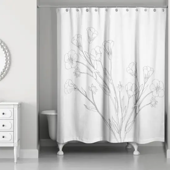 Vintage Botanical 71" x 74" Shower Curtain {3}